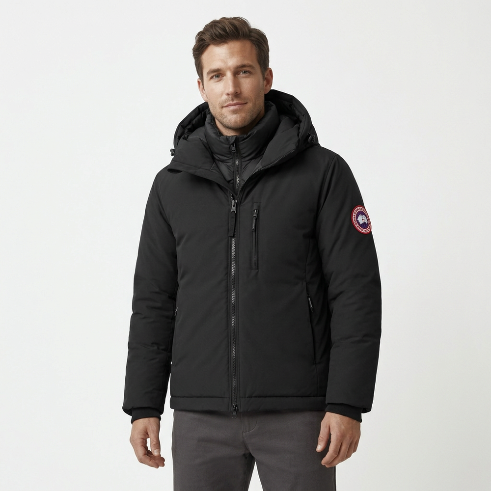 Мъжко зимно яке Canada Goose с качулка – Черно