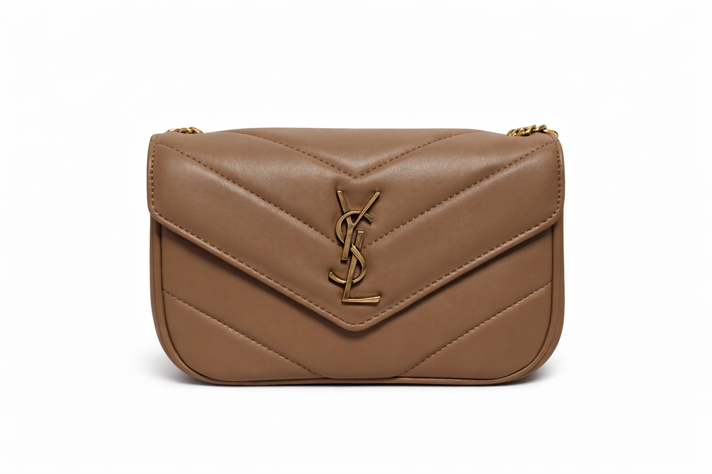 Дамска чанта Yves Saint Laurent –Mini Loulou Monogram Bag (Brown)