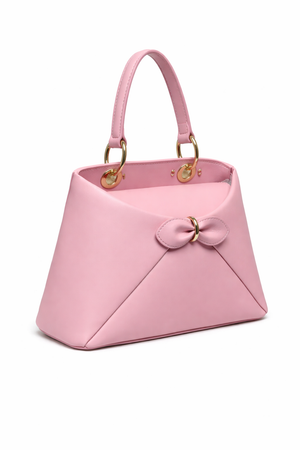 Дамска чанта Christian Dior – Pink Leather Bag with Bow Detail