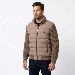 Мъжко зимно яке Loro Piana с плетени ръкави