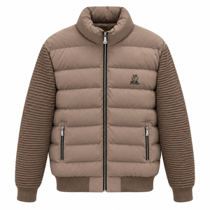 Мъжко зимно яке Loro Piana с плетени ръкави
