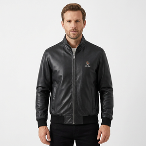 Мъжко кожено яке Loro Piana – черно