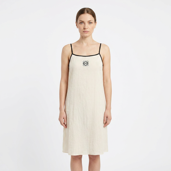 Loewe Linen Blend Mini Dress рокля без ръкави