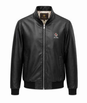 Мъжко кожено яке Loro Piana – черно