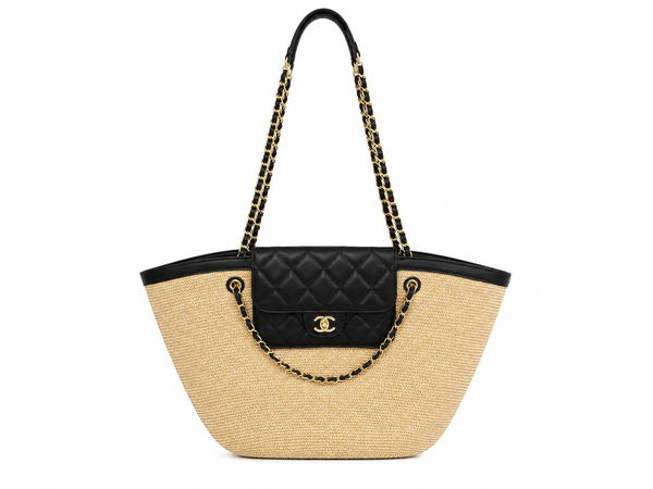 Chanel – Луксозна дамска плажна чанта с несесер