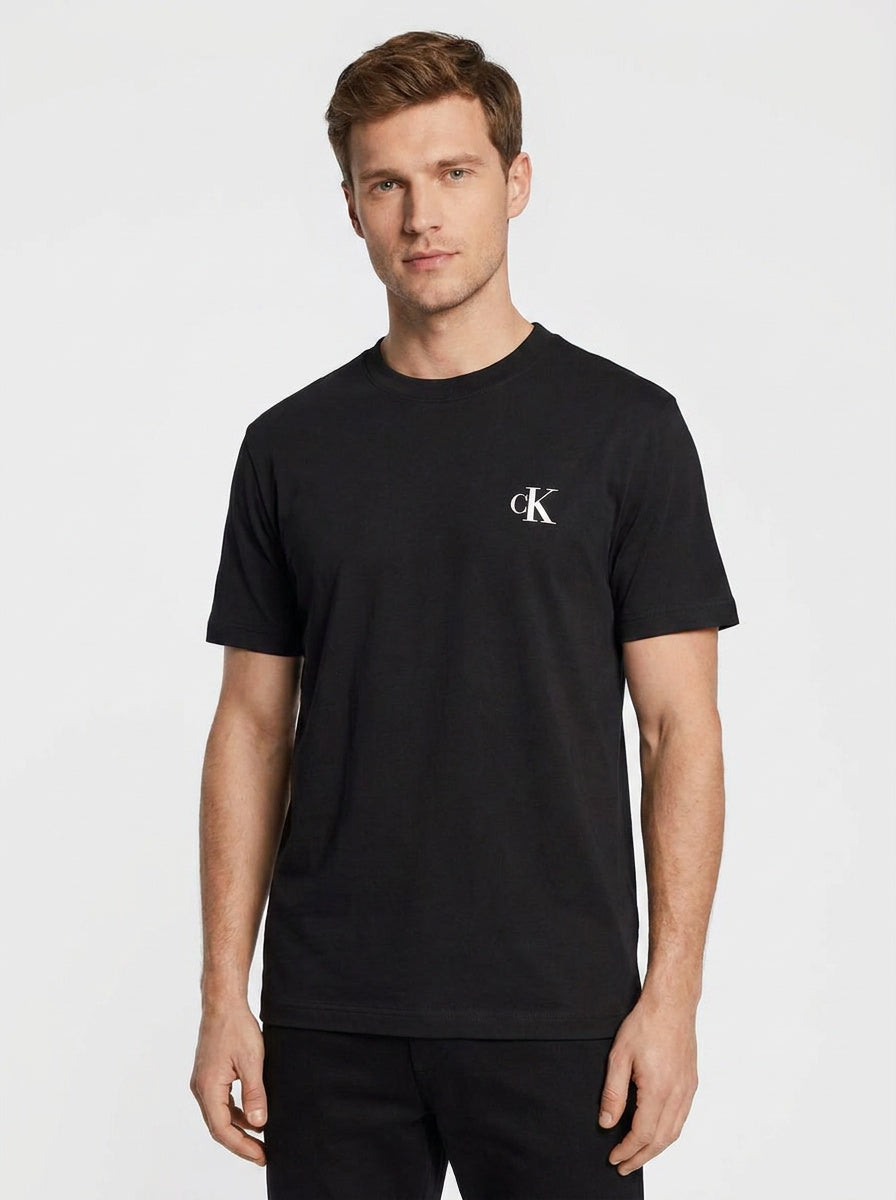 Мъжка тениска Calvin Klein Monogram Logo – Black