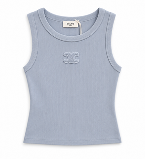 Дамски топ Celine Ribbed Tank Top – Baby Blue