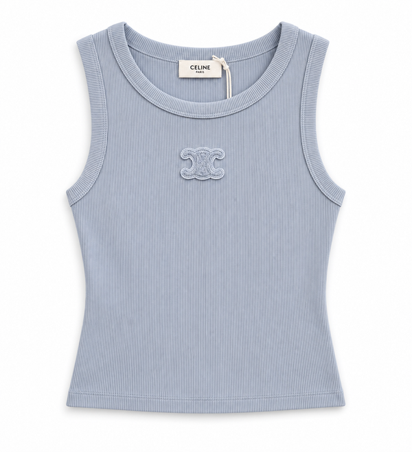 Дамски топ Celine Ribbed Tank Top – Baby Blue