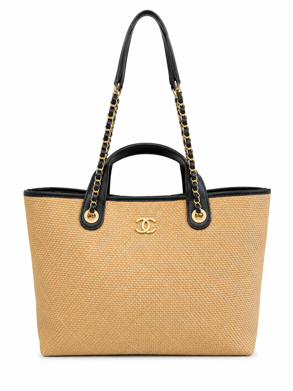 Chanel – Луксозна дамска плажна чанта с несесер