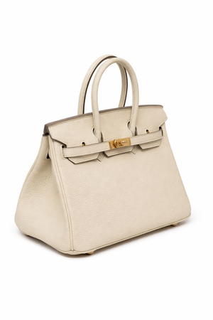 Дамска чанта Hermès Birkin Style Bag – Cream Leather