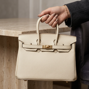 Дамска чанта Hermès Birkin Style Bag – Cream Leather