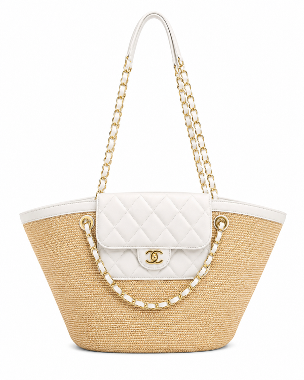 Chanel – Луксозна дамска плажна чанта с несесер
