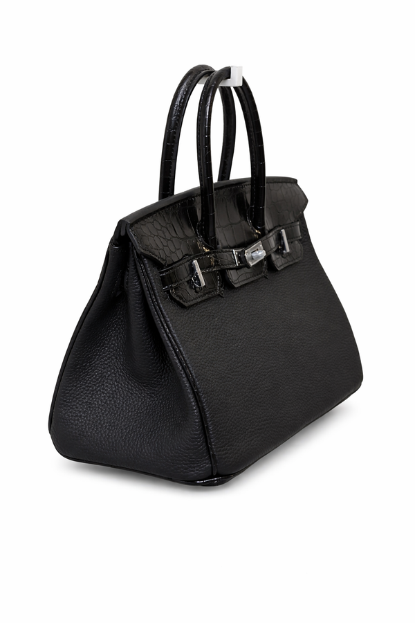 Дамска чанта Hermès – Birkin Bag Black (Crocodile Detail)