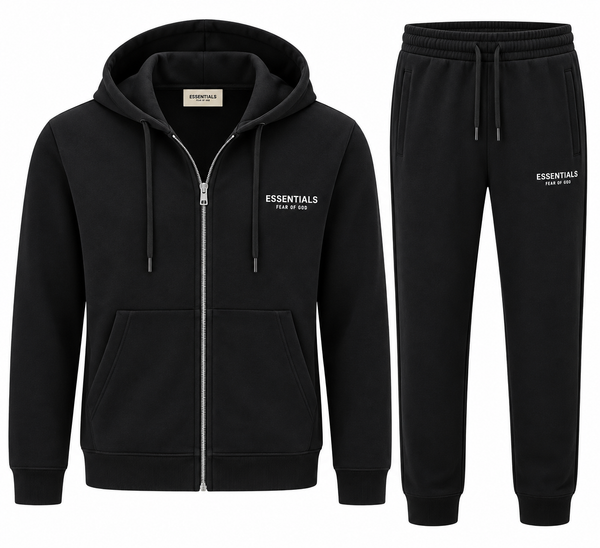 Мъжки спортен комплект Essentials Fear of God – черен