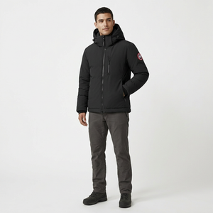 Мъжко зимно яке Canada Goose с качулка – Черно
