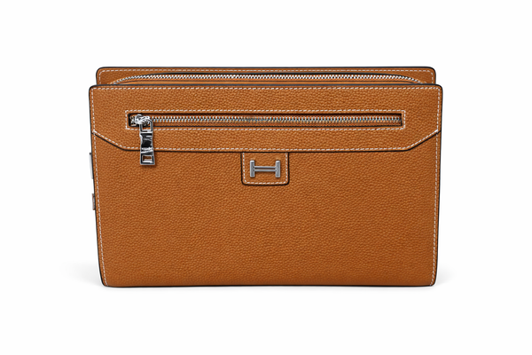 Мъжка кожена чанта Hermès – Men’s Leather Clutch Bag Brown
