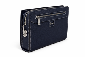 Мъжка кожена чанта Hermès – Men’s Leather Clutch Bag Navy