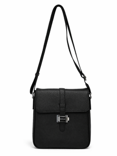 Мъжка кожена чанта Montblanc – Men’s Black Leather Crossbody Bag