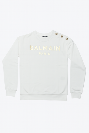 Бяла дамска блуза Balmain Paris