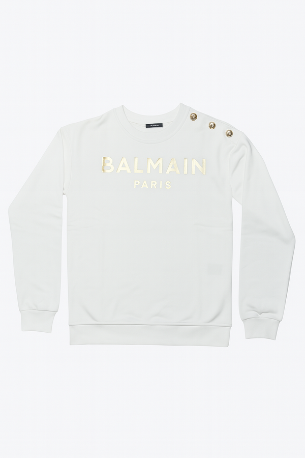 Бяла дамска блуза Balmain Paris