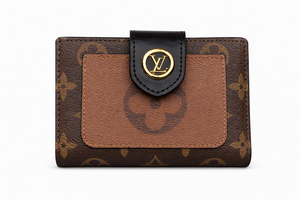 Дамски портфейл Louis Vuitton – Monogram Reverse Compact Wallet (кафяво)