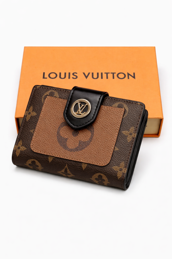 Дамски портфейл Louis Vuitton – Monogram Reverse Compact Wallet (кафяво)