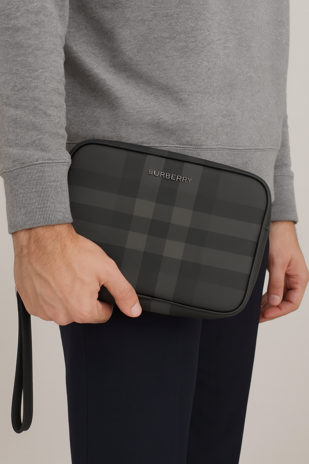 Мъжка кожена чанта Burberry