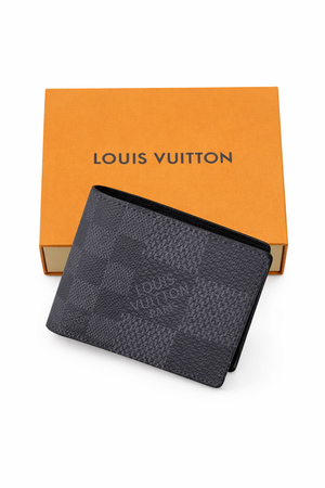 Мъжки портфейл Louis Vuitton Damier Graphite Canvas Bifold Wallet – Black