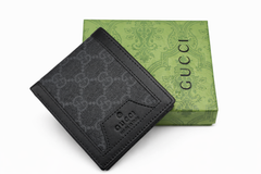 Мъжки портфейл Gucci GG Supreme Wallet – Black Canvas