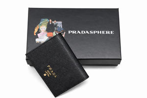 Дамски портфейл Prada – Saffiano Leather Wallet – Black