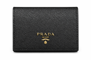 Дамски портфейл Prada – Saffiano Leather Wallet – Black