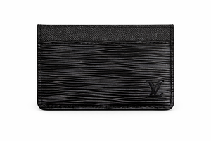 Мъжки картодържател  Louis Vuitton Epi Leather Card Holder – Black