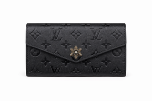 Дамски  портфейл Louis Vuitton Monogram Empreinte Sarah Wallet – Black