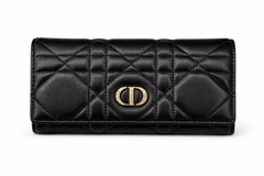 Дамски  портфейл Christian Dior Caro Long Wallet Cannage – Black