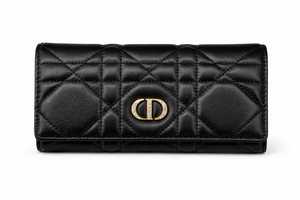 Дамски  портфейл Christian Dior Caro Long Wallet Cannage – Black