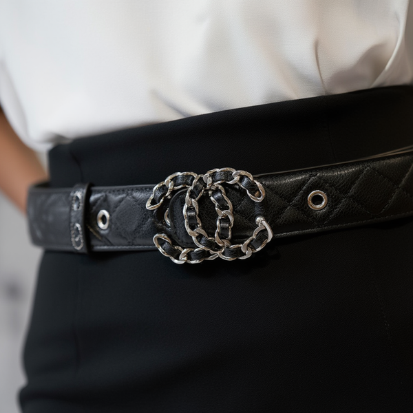 Дамски колан Chanel – естествена кожа