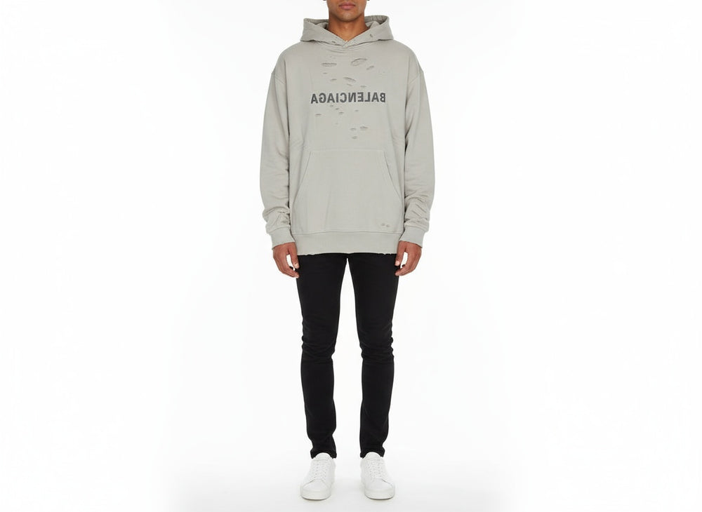 Светлосиво Balenciaga худи