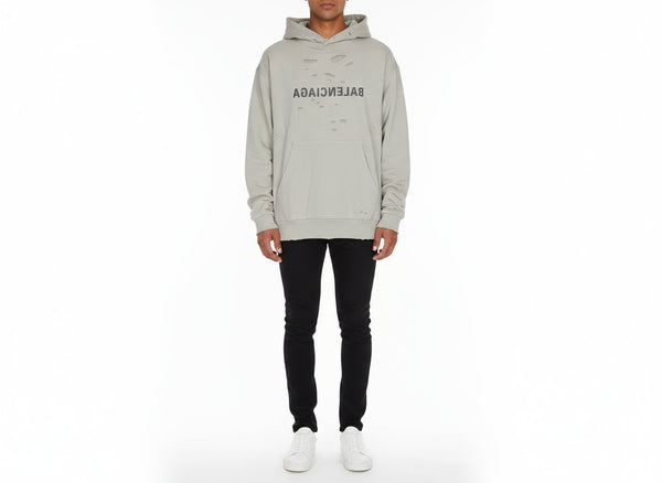 Светлосиво Balenciaga худи