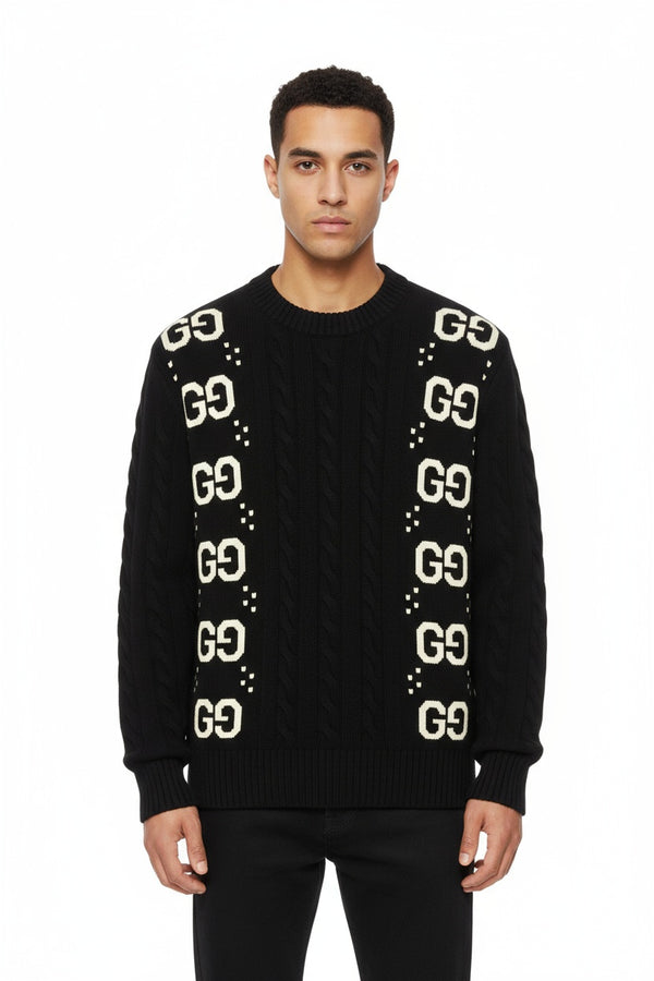 Плетен пуловер Gucci Iconic GG