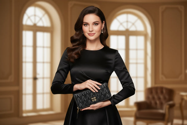 Дамски портфейл Miu Miu от естествена кожа