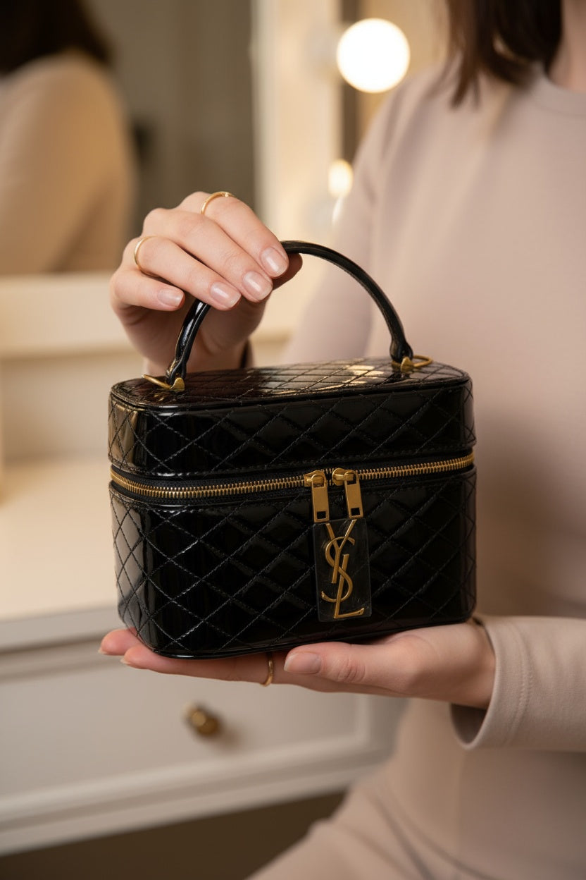 Дамска чанта Yves Saint Laurent Vanity Quilted Bag