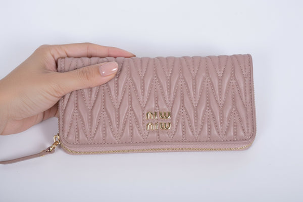 Дамски портфейл Miu Miu от естествена кожа