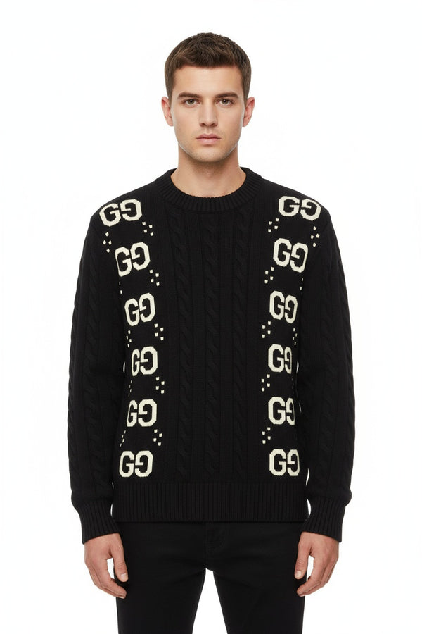 Плетен пуловер Gucci Iconic GG