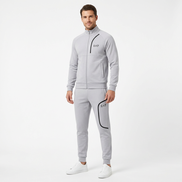 Мъжки спортен комплект EA7 Emporio Armani – Светлосив