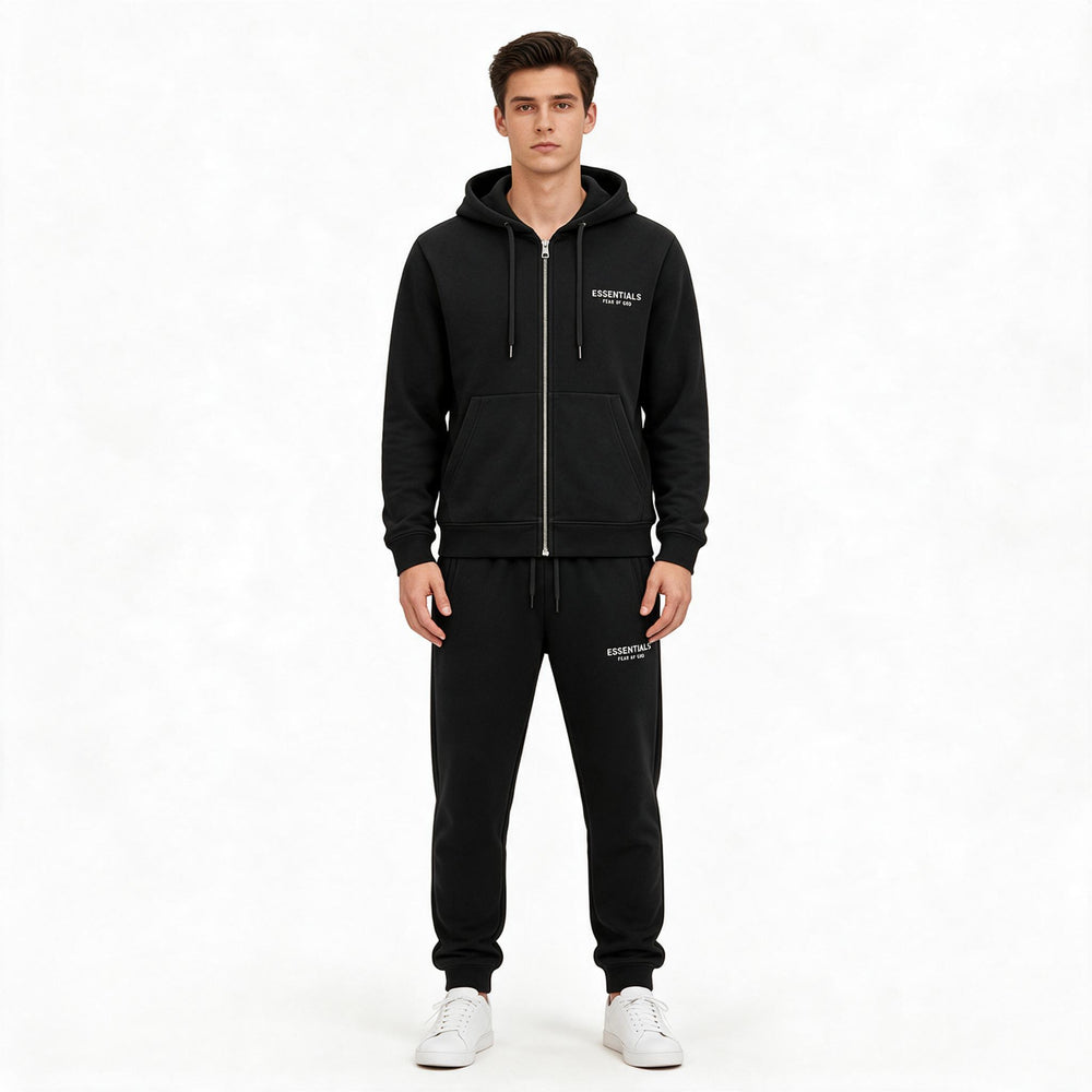 Мъжки спортен комплект Essentials Fear of God – черен