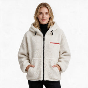 Дамско яке Prada – екрю Teddy Fleece