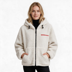 Дамско яке Prada – екрю Teddy Fleece