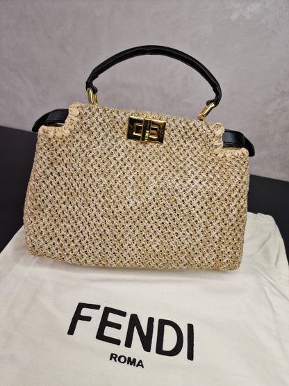 Дамска Плетена Чанта Fendi с две дръжки