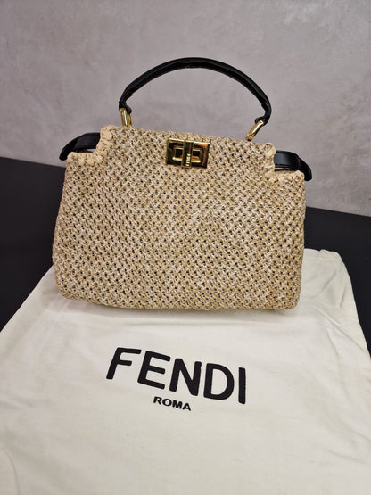 Дамска Плетена Чанта Fendi с две дръжки