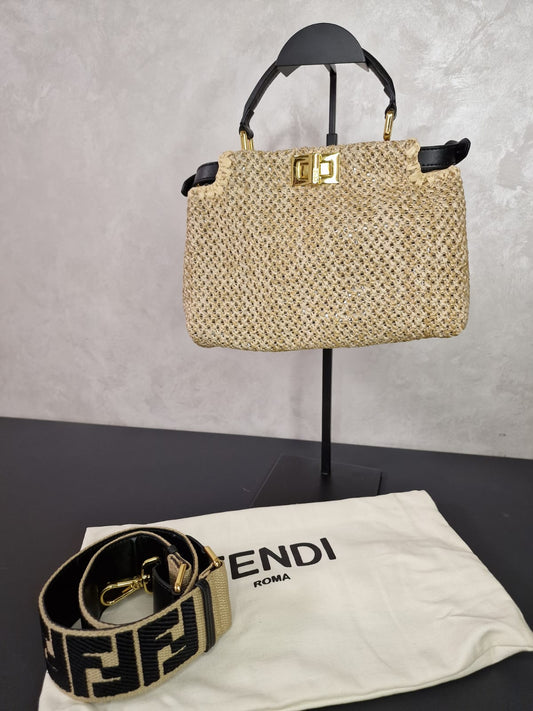 Дамска Плетена Чанта Fendi с две дръжки